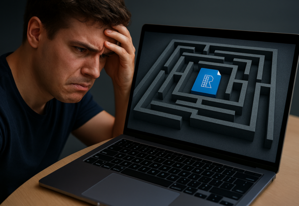 3D illustration of a frustrated BIM components