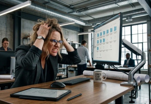 frustrated file management woman close up